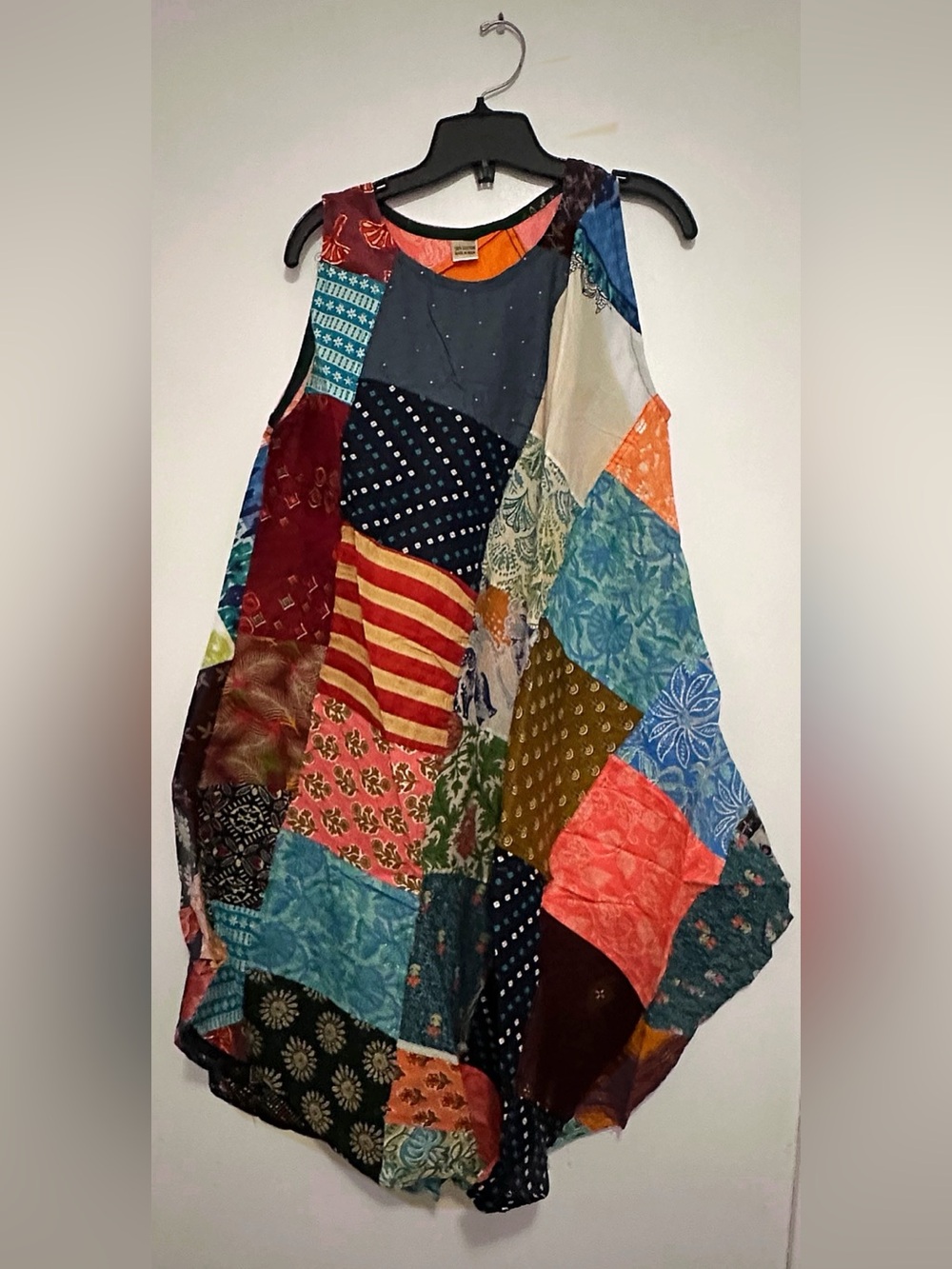 Boho Patchwork Dress in Multi-Color